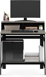 Furinno Simplistic A Frame Computer Desk Black French Oak 80.3x90.4x41.9 cm view 5