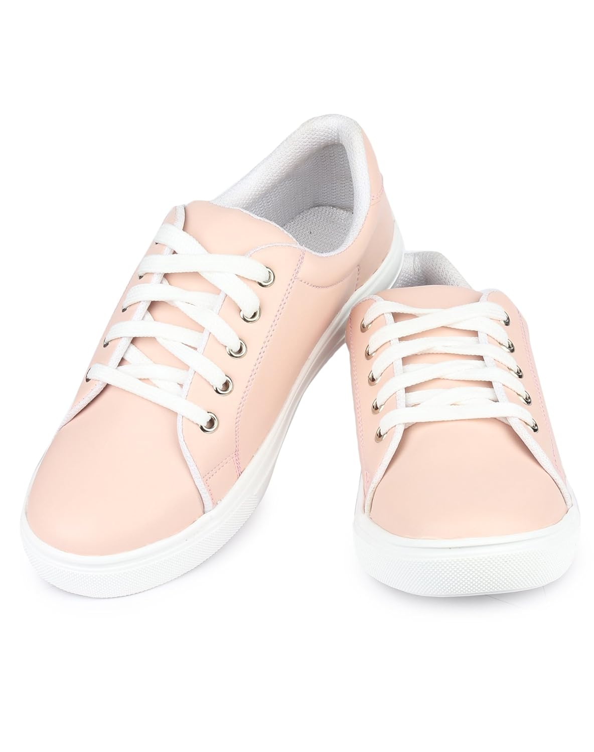 jynx women's pink synthetic leather sneakers
