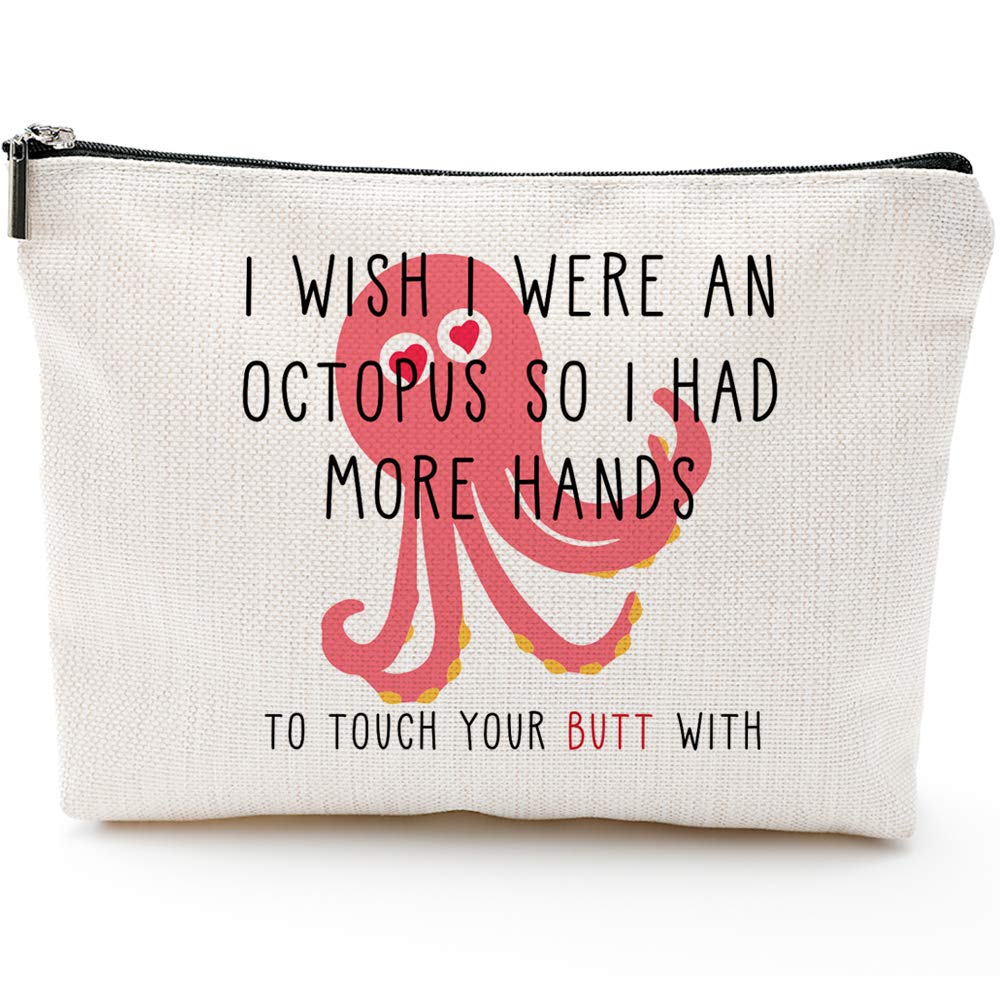 Fun Valentine's Day present engagement Gifts,Bridal Shower Gifts for Bride,Funny Anniversary Gifts-Makeup Bag-Anniversary Gift Ideas,Girlfriend Fiance Wife,Birthday Gifts for Her