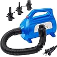 Rapid Air Pump Electric Inflator/Deflator for Tubes, Toys & Mattresses, 4 Adapters, 3-Foot Cord