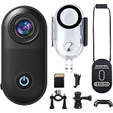 Jadfezy 2.7K Mini Body Camera, Magnetic Wearable WiFi for Vlogging | 32GB Memory Card 33FT Waterproof Case Necklace Camera, for Underwater Sports Cycling Snorkeling Hiking Outdoor Activities
