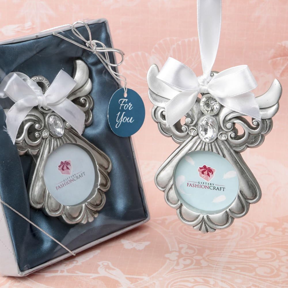 Fashion Craft 8889 Angel Ornament with Picture Frame from fashioncraft, Gray