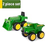 John Deere 6'' Dump Truck & Loader Tractor Set Green Toy Car Brand John Deere view 6
