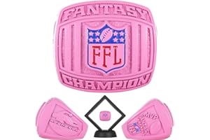 HuangouSA MVP Fantasy Football Championship Ring League Champion Trophy Rings Premium Award for Winner