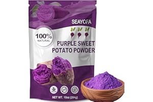 SEAYOFA 10oz Purple Sweet Potato Powder – Premium Ube Powder & Natural Yam Color for Baking, Smoothies, Ice Cream & Desserts – Vegan, Gluten-Free