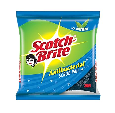 Scotch-Brite Anti- Bacterial Scrub Pad with Neem Fragrance (Large)