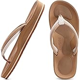 COFACE Flip Flops For Women with Arch Support Comfortable Yoga Mat Orthopedic Sandals Lightweight Womens Flip-Flop