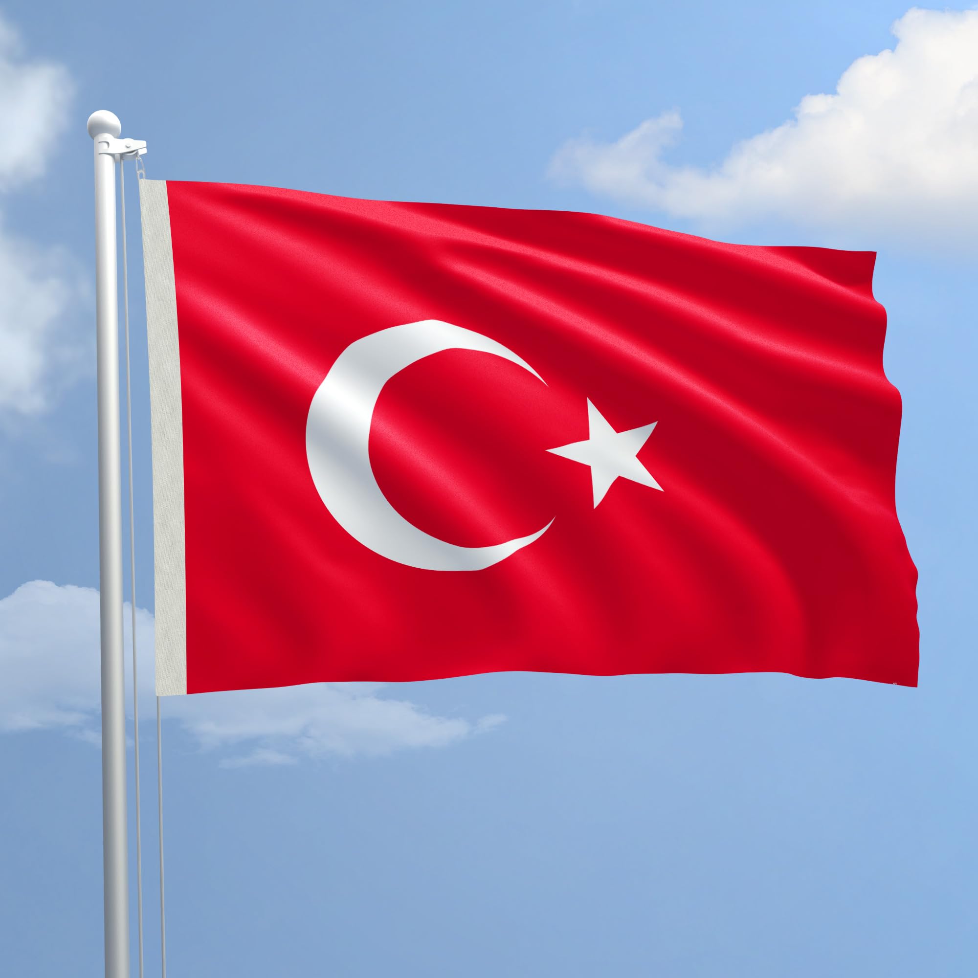 Flag of Turkey in Nautical Fabric Size 100 x 150 to production