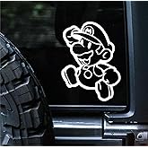 Amazon.com - Bros Mario Jumping Vinyl Car Decal