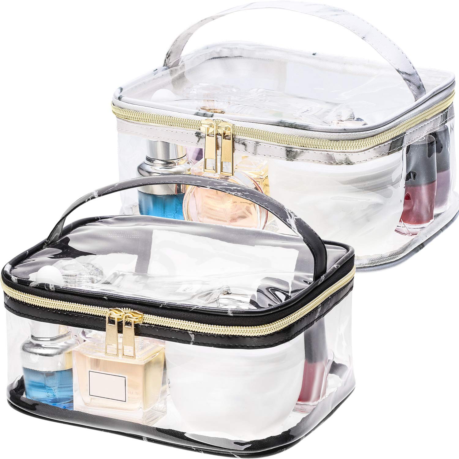 Best Clear Makeup Bag White Zipper Your Best Life