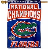 Florida Gators Basketball 2025 National Champions Banner Vertical Flag