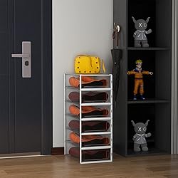 PARANTA 6-Piece Boot Shoe Storage Box, Stackable