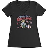 The Pxv Frog Here for The Benito Bowl Football Ladies V-Neck T-Shirt, Slim Fit, Lightweight
