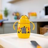 Tommee Tippee Superstar Training Straw Cup 300ml Yellow 6m+ Non-Spill view 7
