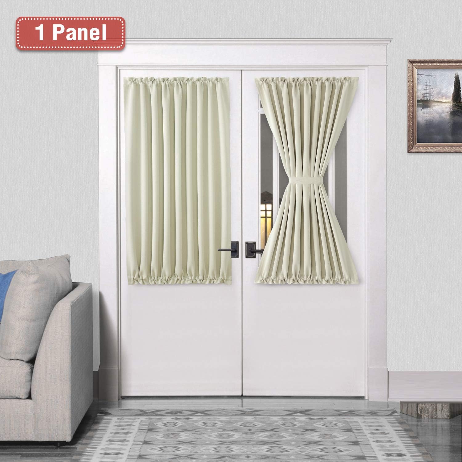 Amazon Com Dwcn French Door Curtains Rod Pocket Thermal