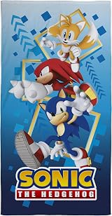 Sonic The Hedgehog Kids Towel 100% Cotton 70x140cm Official Licensed view 1
