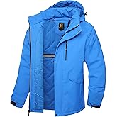 Keevoom Mens Winter Coats Warm Snow Coat Windproof Mountain Raincoat Waterproof Hooded Snowboarding Ski Jackets for Men