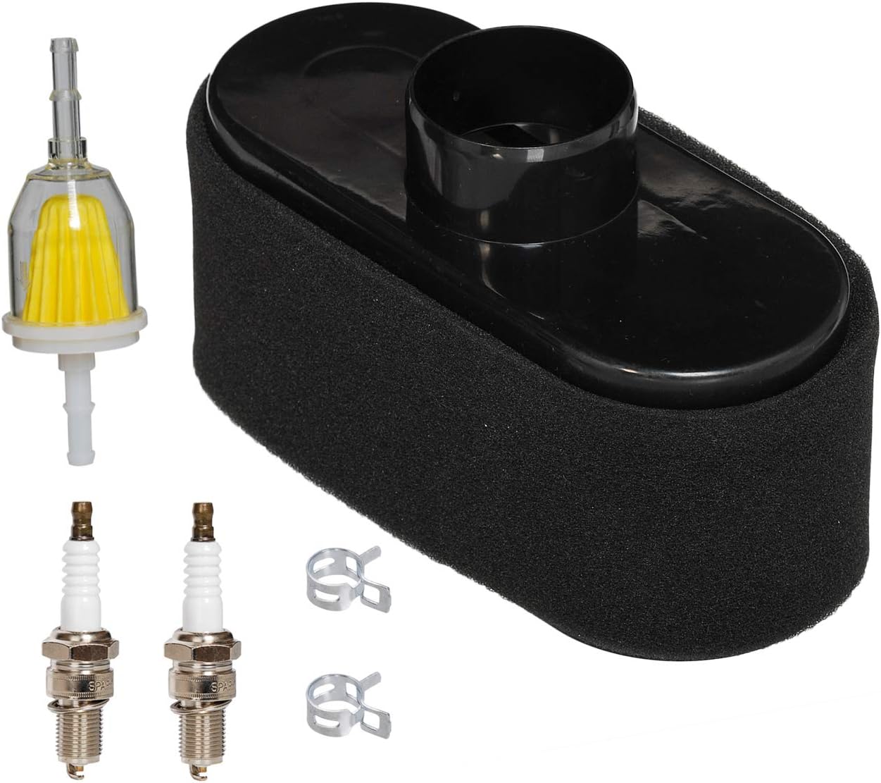 HIFROM Air Filter Pre Filter Cleaner Fuel Filter Spark Plug Kit for John Deere X300