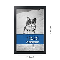 ArtToFrames 13x20 Inch Black Picture Frame, This