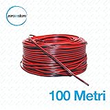 Cavo Audio Piattina 100 Metri Rosso E Nero - Per Casse Auto E Casa - Foto 2