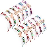 GLANFOIO 12Pcs Girls Bracelets Kids Jewelry, Beaded Friendship Bracelets Bulk for Toddlers, Dress Pretend Play Toy Gift Goodie Bag Little Princess Girl Party Favors