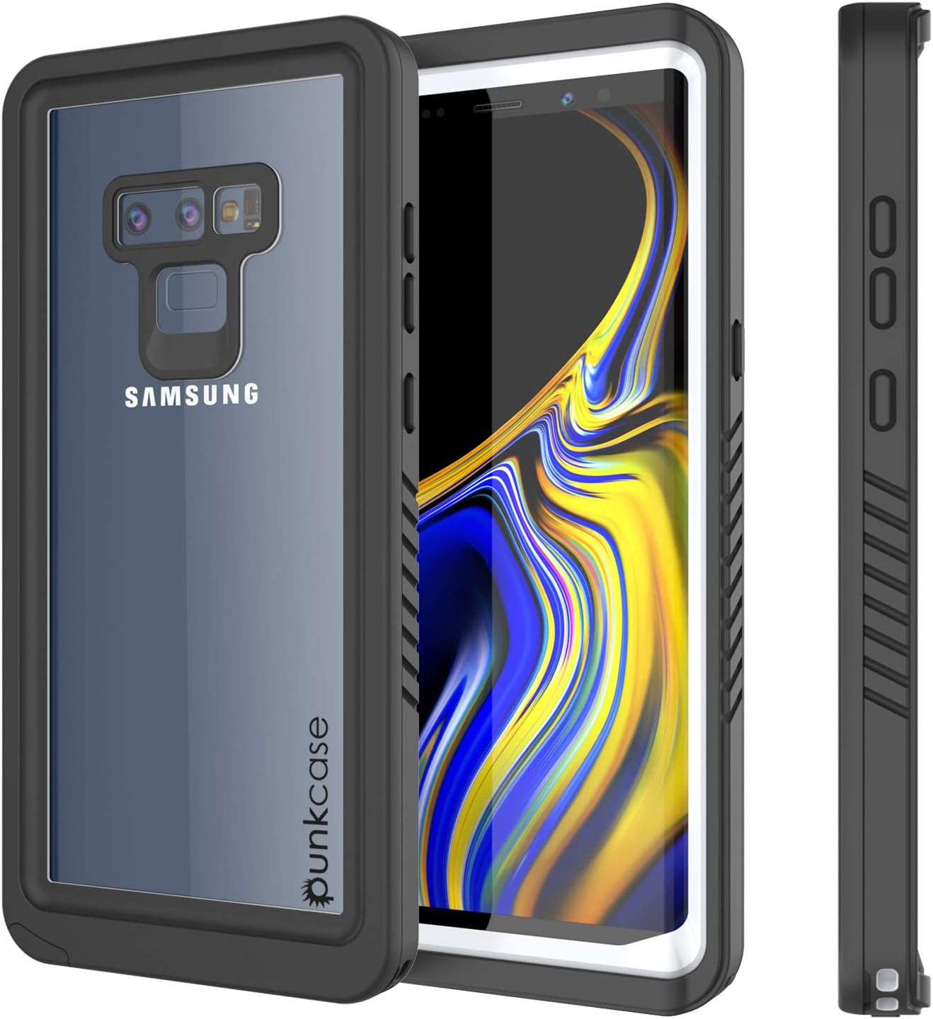 PunkCase Galaxy Note 9 Waterproof Case, [Extreme Series] [Slim Fit] [IP68 Certified] [Shockproof] [Snowproof] [Dirproof] Armor Cover W/Built In Screen Protector for Samsung Galaxy Note 9 [White]