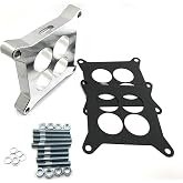 For Edelbrock 1" Ported Carburetor Spacer Adapter board 4BBL Chevy Ford Holley