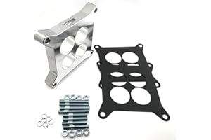 HENKYO For Edelbrock 1" Ported Carburetor Spacer Adapter board 4BBL Chevy Ford Holley