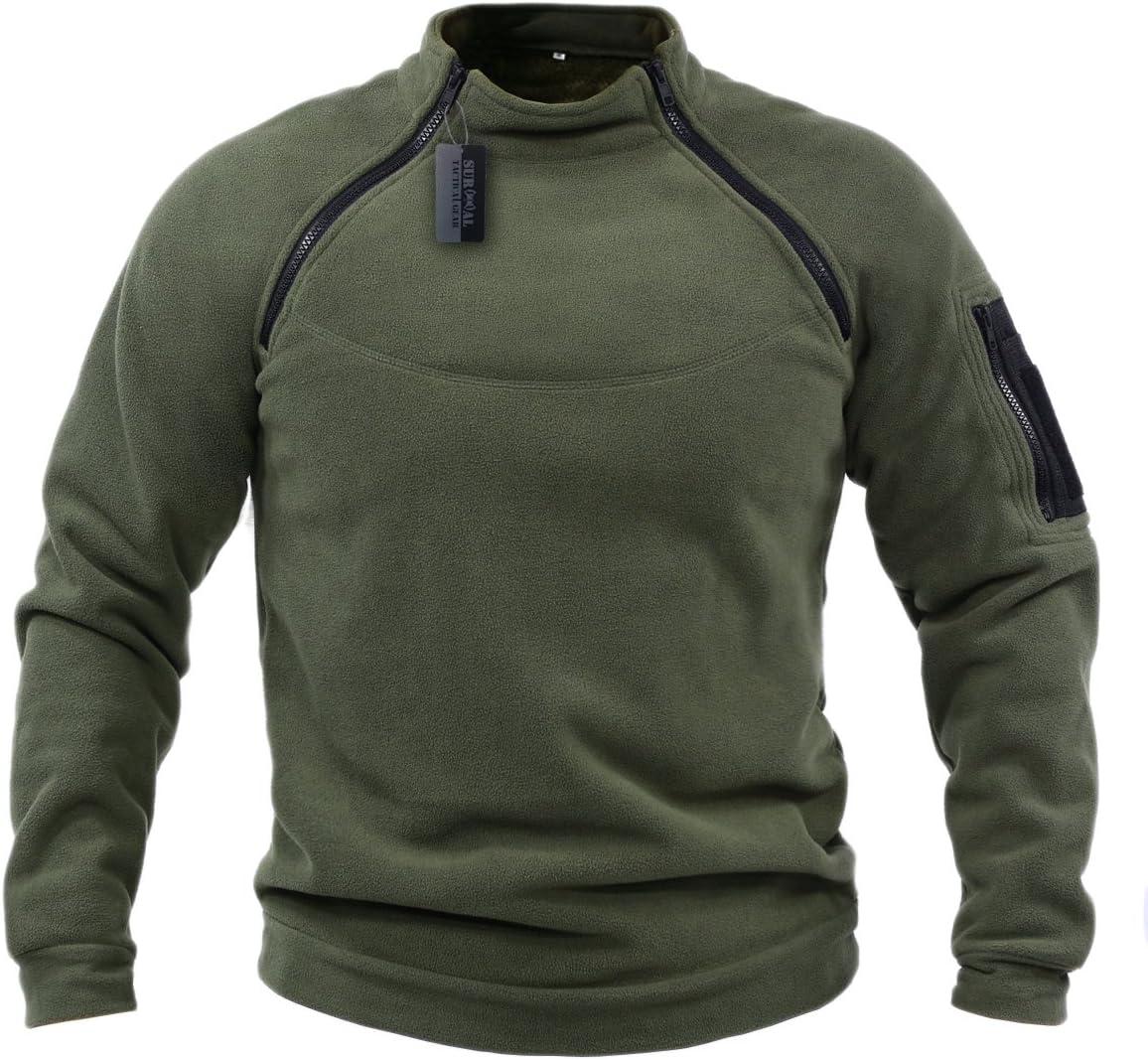 ZAPT Tactical Fleece Jacket Military Polartec Thermal Pro Thick Warm Tech Fleece