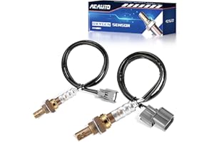 ACAUTO 2Pcs Oxygen O2 Sensor Upstream Downstream Compatible with Honda Civic 2001-2005 1.7L Front & Rear O2 Sensor Replaces 234-4092 234-4123 D17A7