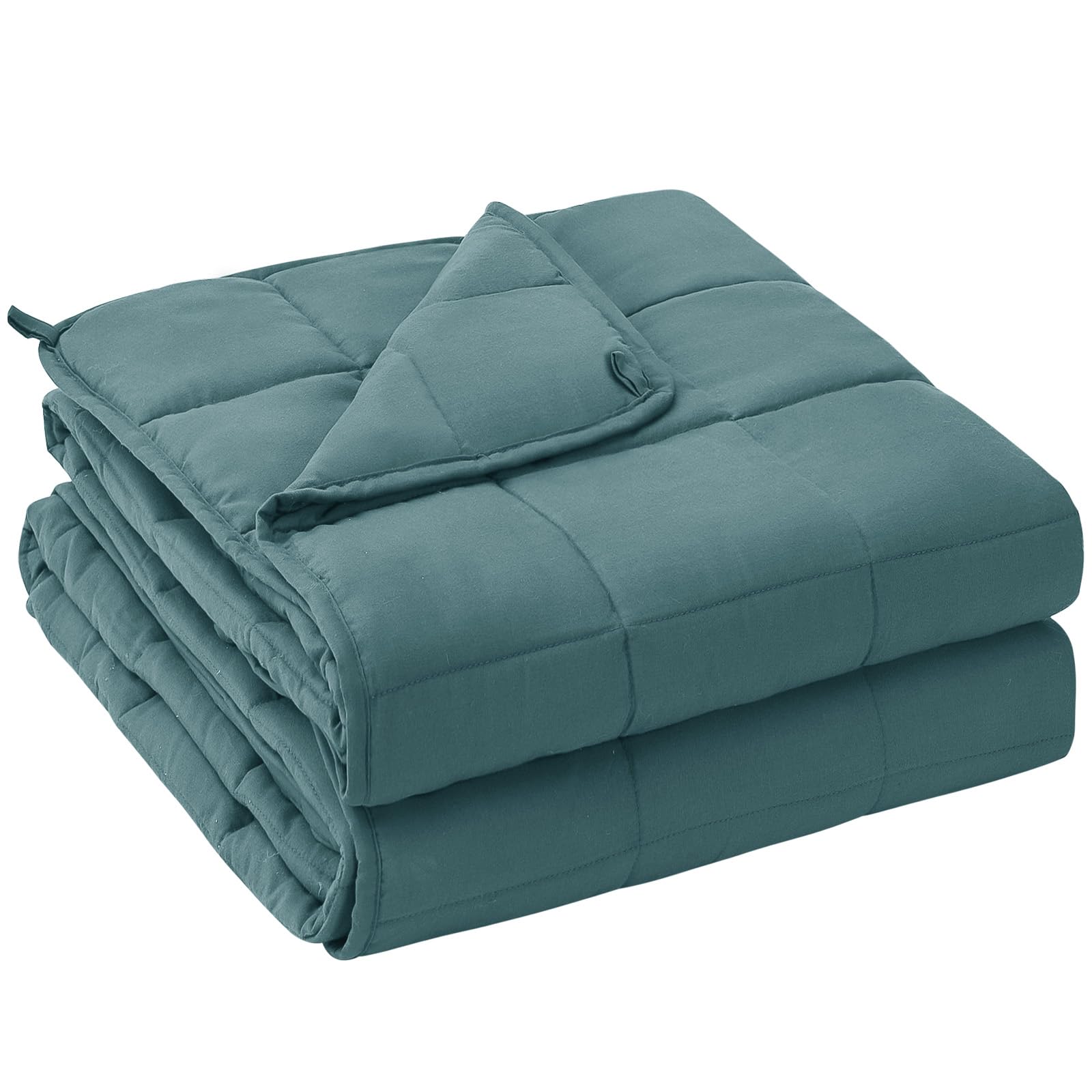 Photo 1 of yescool King Size Weighted Blanket for Adults (20 lbs, 80” x 87”, Teal) Cooling Heavy Blanket for Sleeping Perfect for 190-210 lbs, Breathable Blanket for Adults & Couple All Season, Machine Washable