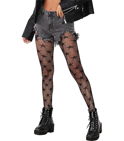 Coosalola 3 Pairs Fishnet Stockings for Women With Stretch Waistband,Black Fishnets With Reinforced Toes, Fishnet Tights With High Elastic at Amazon Women's Clothing store