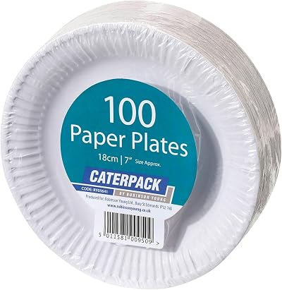CaterPack by Robinson Young Plates 18cm White 100 Pack