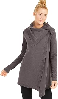 Ideology Womens Asymmetric Long Sleeves 