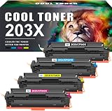 Cool Toner 4 Pack 203X 203A Toner Cartridges for HP Color LaserJet Pro MFP view 1