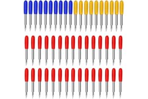 AUNKZL 50 Pcs Replacement Blades Compatible with Explore 4/3/Air 2/Air/Air one/Maker/Maker 4/3/2 Cutting Machines - 10PCS Fine Point Blade, 30PCS Standard Blades and 10PCS Deep Point Blades