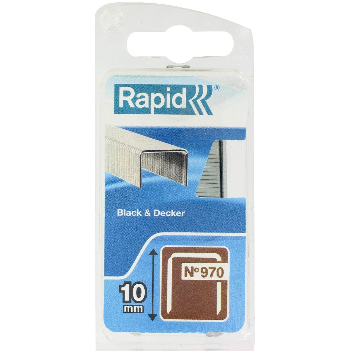 Rapid High Performance No.970 Staples, Leg Length: 10 mm, 40109551 - 896 Pieces