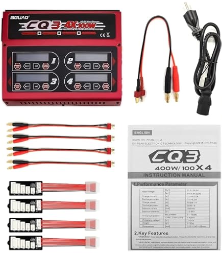 Amazon.com: BGUAD CQ3 100Wx4/10Ax4 RC LiPo Charger Discharger 4CH