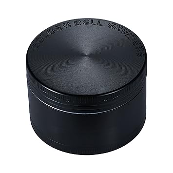 LIHAO Pollen Grinder Crusher für Spice,Kräuter,Gewürze,Herb,Kaffee 4-teiliges Set mit Pollen Scraper (Schwarz)