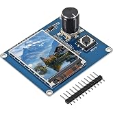 2.0 inch TFT Color Screen Display Integrated Module ST7789 with EC11 Rotary Encoder SPI Interface 240 x 320 RGB with Switch Button for ESP32 Raspberry Pi DIY