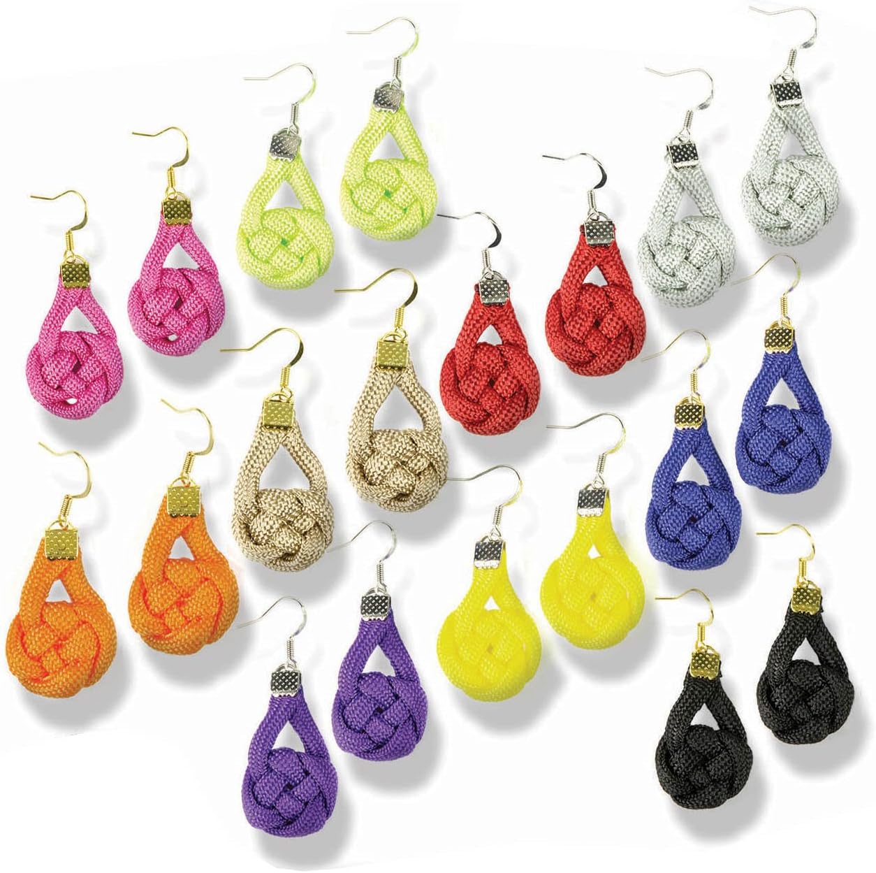 Paracord Jewelry Kit - Coin Knot Earrings