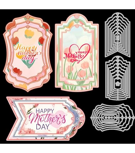 Kscraft Shabby Chic Tags Metal Cutting Dies Stencils For Diy...