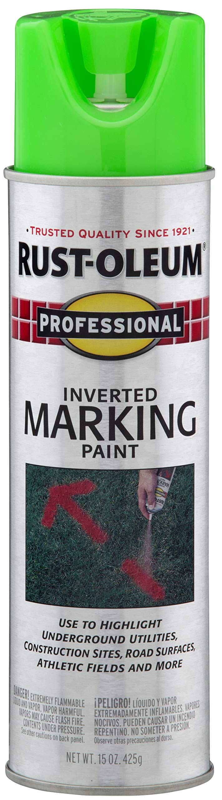 RustOleum 207464 Professional Inverted Marking Spray Paint, 15 oz