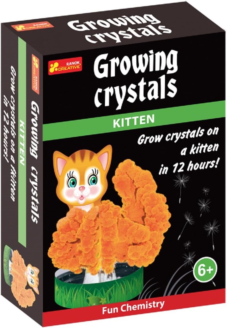 Ranok 12160054A Kitten Growing Crystal Kit, 10 x 14 x 4 cm, Multi-Color