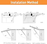 QOPAHI 200N 44lb Gas Struts Lid Support Hinges for Cabinet Toy Box Doors - 2 view 4