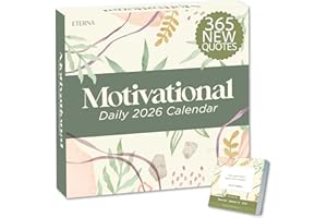 ETERNA GOODS 2026 Motivational Calendar | Includes 365 Positive Quotes and Affirmations, Enjoy a Whole Year of Inspirational Quotes, Phrases & Affirmations for Success, Happiness & Personal Growth