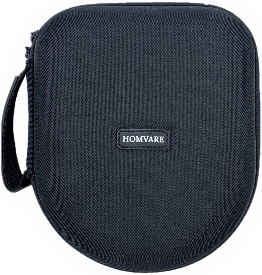 Homvare Hard Headphone Case Travel Bag with Handle and Wire Storage, Compatible with Sony, Behringer, Audio-Technica, JBL, Xo Vision, Bose, Sennheiser, Beats - Large, Black: Home Audio & Theater