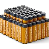 Amazon Basics 48-Pack AA Alkaline High-Performance Batteries, 1.5 Volt, 10-Year Shelf Life, Long-lasting, No Leakage