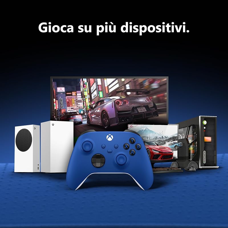 Controller Wireless – Shock Blue Series X|S, One, PC, TV, dispositivi mobili e altro