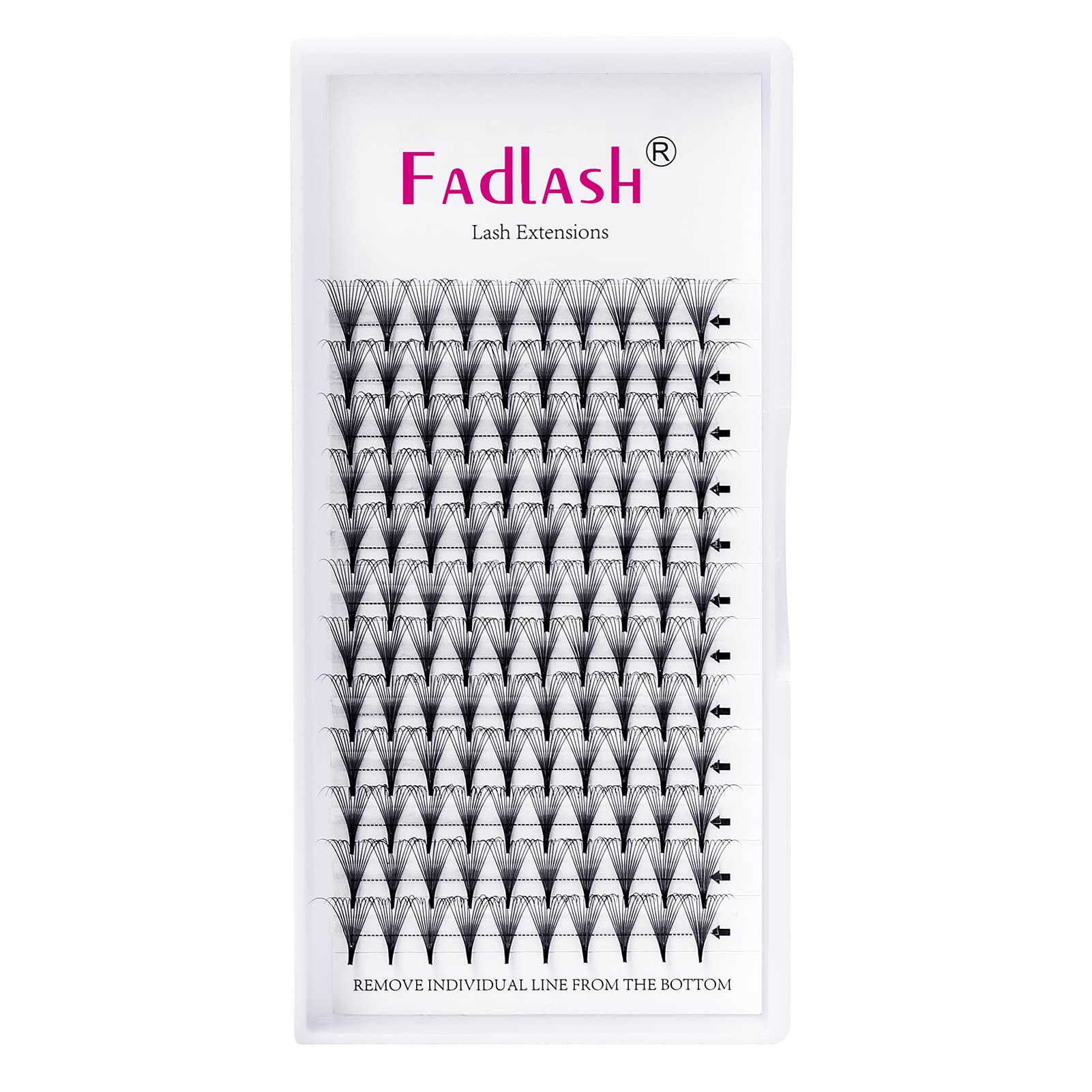 Pre Made Fans Eyelash Extensions 12D 0.07-D Curl 11mm Fadlash Premade Russian Volume Lashes Fan Pointy Base Long Lasting Pre Fanned Easy Application Lash Extension